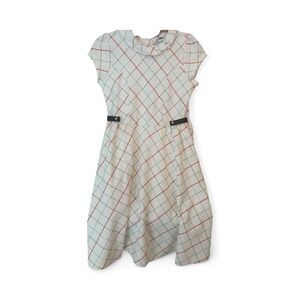 Janie & Jack Plaid Cap Sleeve Dress